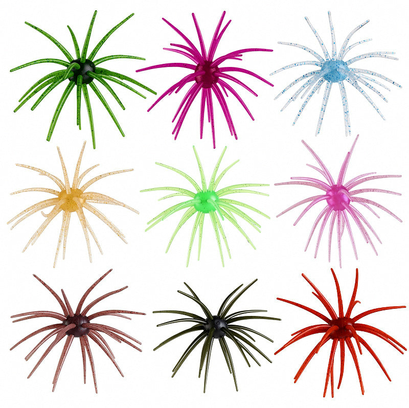 Floating Sea Urchin Soft Bait, TPE, 6.5–10.5 cm (2.6–4.1 in)