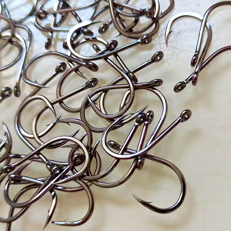 Chinu Hooks, Barbed Eyed, Loose Pack (10/50/100 pcs) – product photo