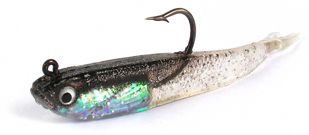 Small Baitfish Soft Swimbait, Hooked or Unhooked, Glow Option – product photo