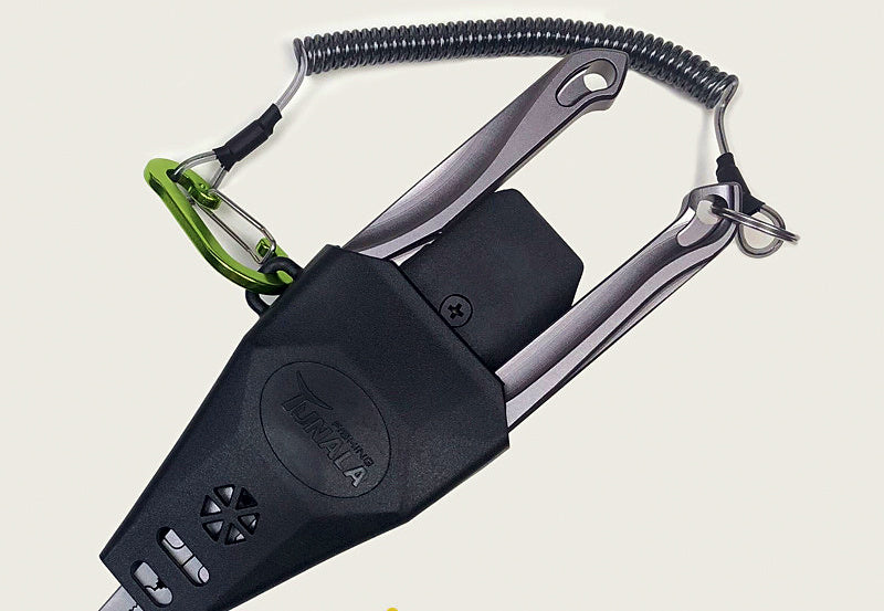 Aluminum Fish Gripper and Lure Pliers, Gunmetal – product photo