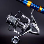 Full Metal Stainless Steel Saltwater Reel, 12 Bearings, 4.8 Ratio – product photo