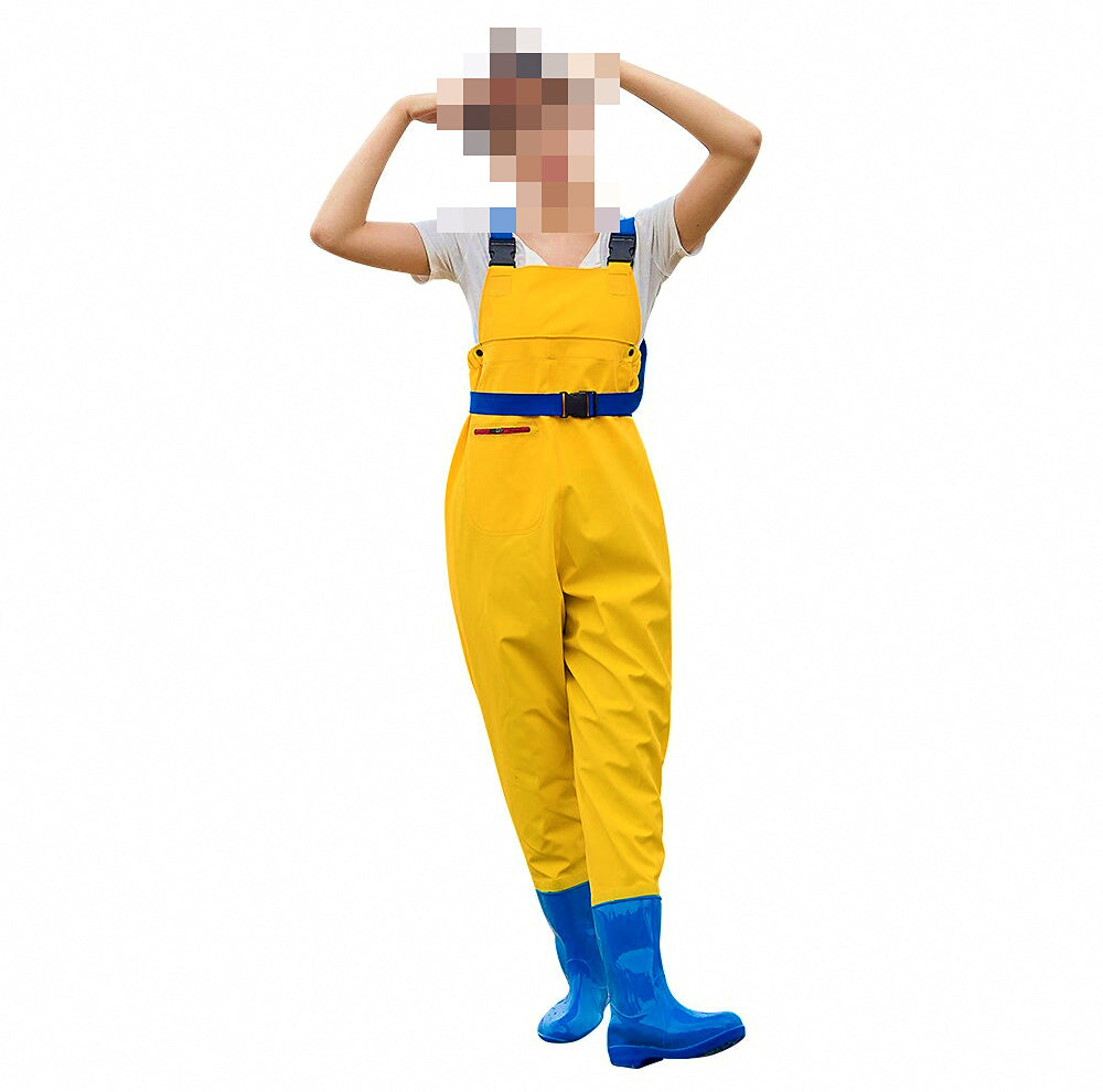 Women's Half-Body Waders with Boots, Waterproof Wading Pants