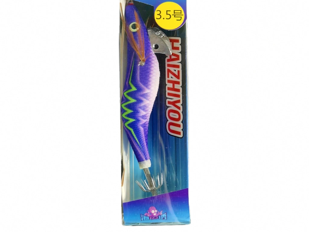 Glow Wood Shrimp Squid Jig (Egi), Size 3.5 – product photo