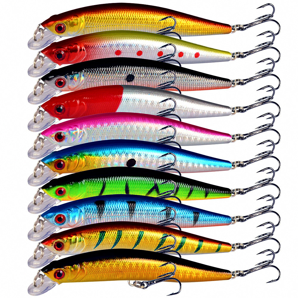 Floating Minnow Hard Bait, 9.5 cm (3.7 in), 8.5 g (0.3 oz) – product photo