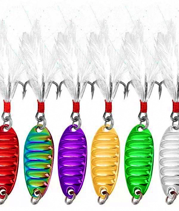 Micro Flat Vibrating Spoon Lure, Single Hook, 2–7 g (0.07–0.25 oz) – product photo