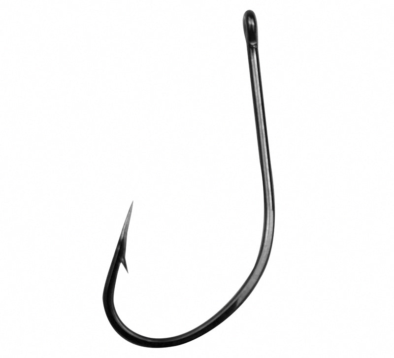 Barbed Long Shank Offset Eyed Hooks, Bulk Pack – product photo