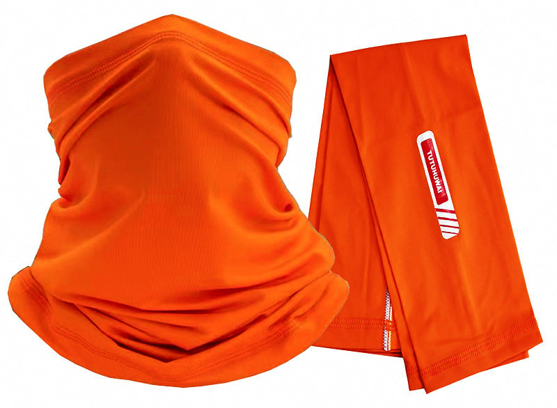 Sun Protection Face Mask & Arm Sleeves for Fishing, Nylon – product photo