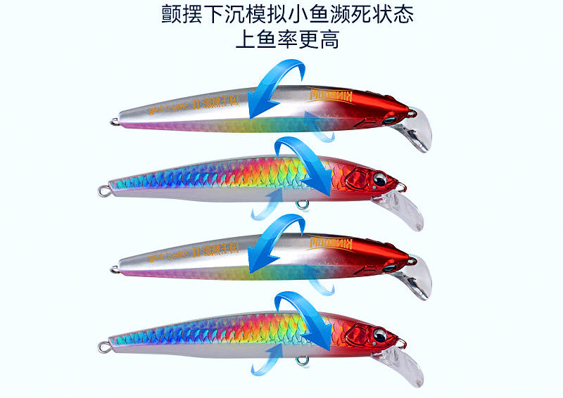 Sinking Minnow Lure, 70–110 mm, 7.5–18 g (0.26–0.63 oz) – product photo