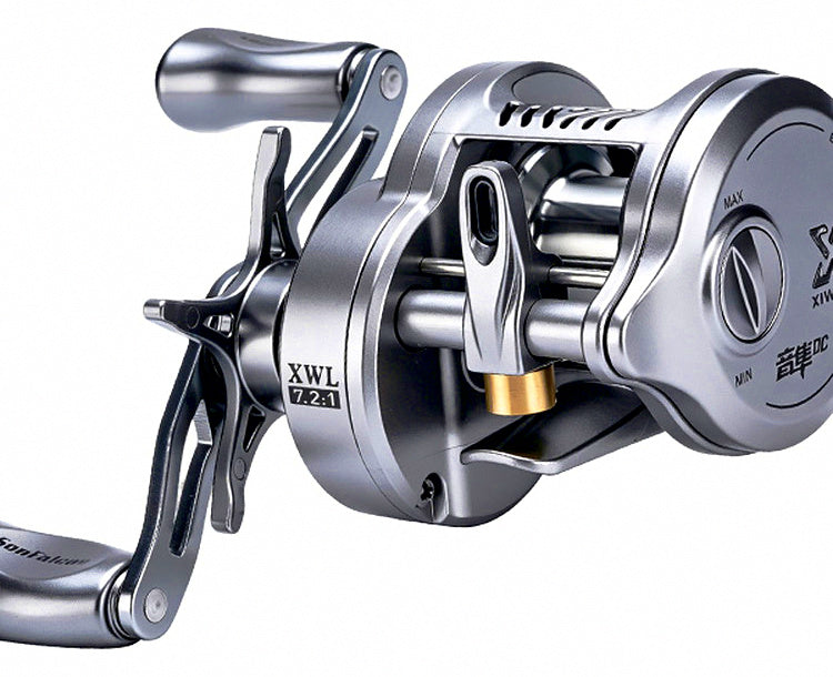 DC Baitcasting Reel, 7.2:1 Gear Ratio, Aluminum Spool – product photo