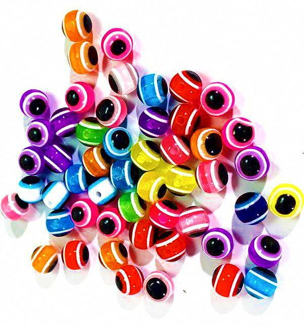 Texas Rig Fish Eye Beads, 6 mm or 8 mm, 50 Pack – product photo