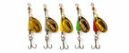 Spinner Spoon Lures, 5-Pack, 3–10 g (0.1–0.35 oz) – product photo