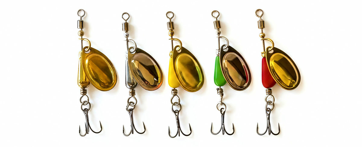 Spinner Spoon Lures, 5-Pack, 3–10 g (0.1–0.35 oz) – product photo