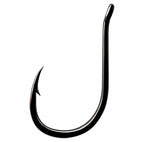 Black Barbed Eyed Hooks, Bulk Pack, Size #0.1–#14