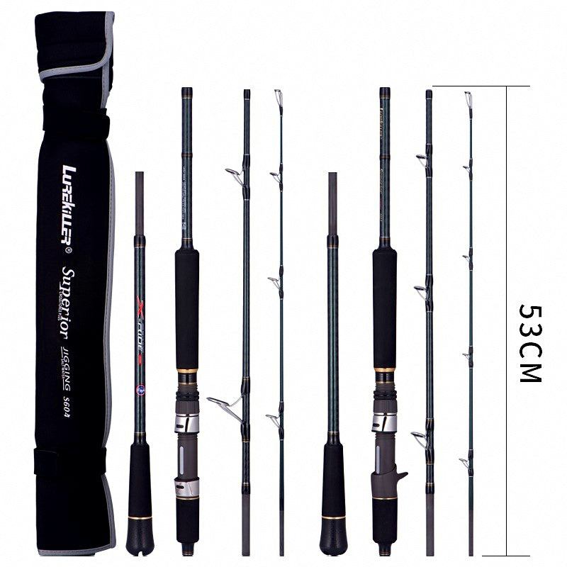 4-Piece Travel Jigging Rod, 5 ft 11 in, PE 2-6, 100-300 g – product photo