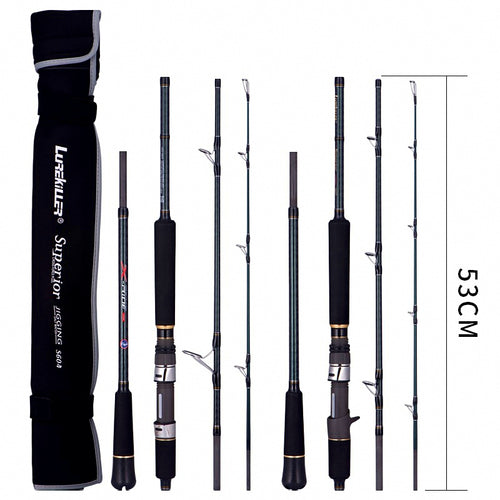 4-Piece Travel Jigging Rod, 5 ft 11 in, PE 2-6, 100-300 g – product photo