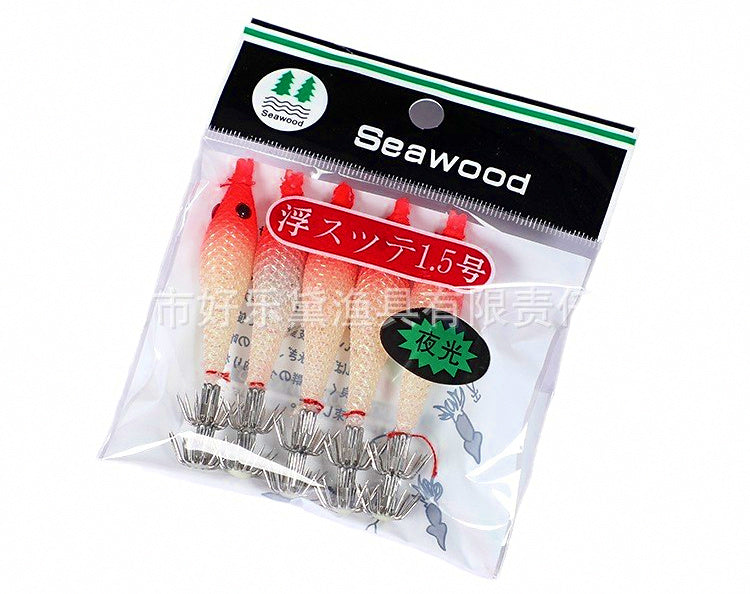 Cloth-Wrapped Squid Jig, Umbrella Hook, 5.5–11 cm (2.2–4.3 in) – product photo