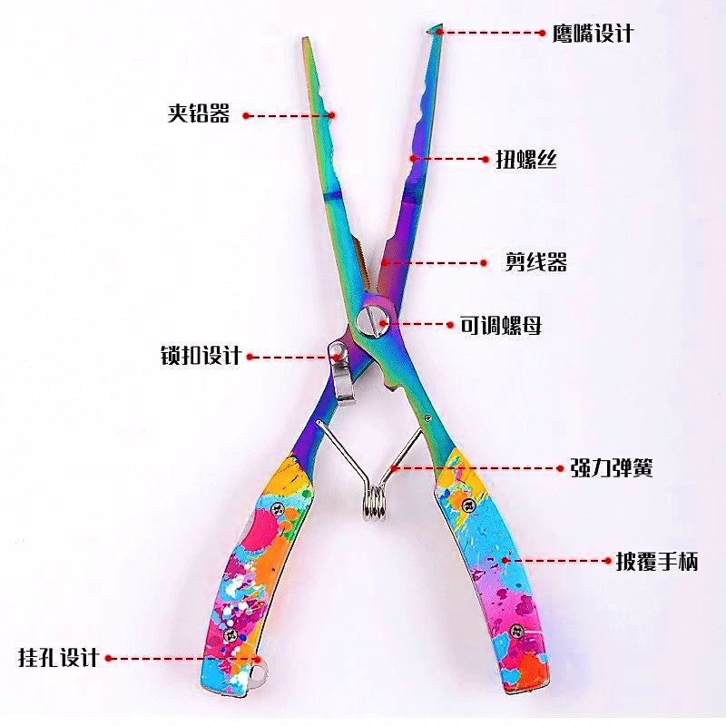 Stainless Fishing Pliers Hook Remover, 12–21 cm (4.7–8.3 in)