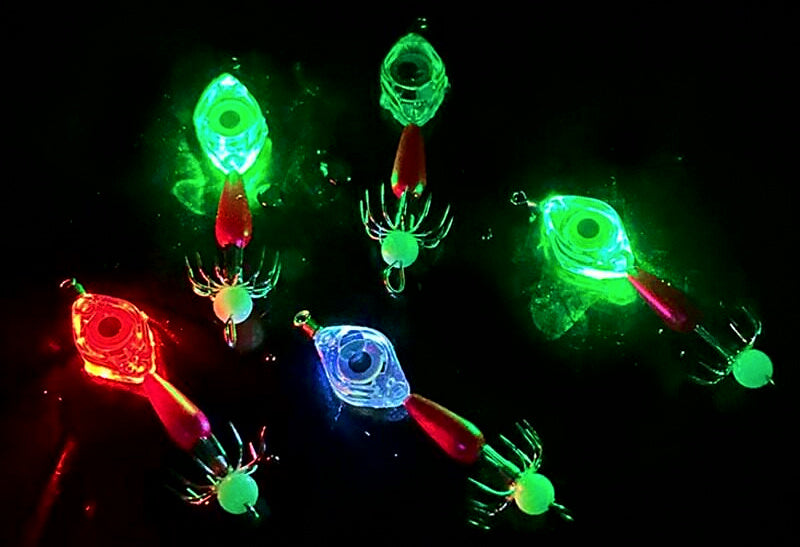 Glow Soft Squid Jig, 8 cm (3.1 in) 5 g (0.18 oz), 3 pcs – product photo