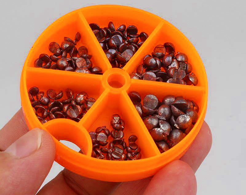 Split Shot Sinkers, Open Clamp-On Lead, 0.2–0.8 g (0.007–0.028 oz) – product photo