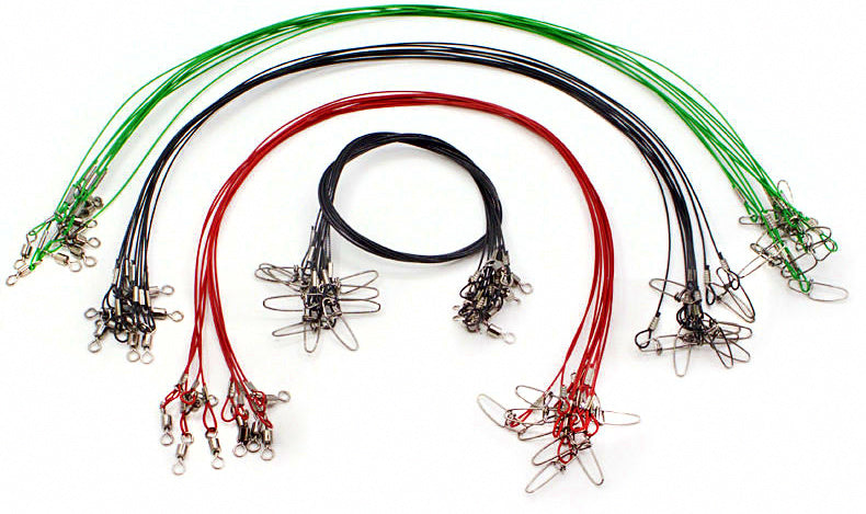 Thick Steel Wire Leader, 50 cm (19.7 in), 3 Colors – product photo