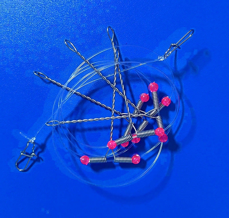 T-Boom Dropper Rig Leader, Multi-Hook Arm, 5 or 10 Pack – product photo
