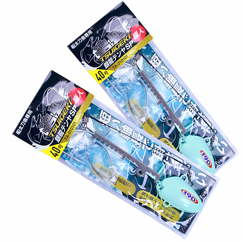 Single Hook Lead Jig, 190 g (6.7 oz), Glow Stripe – product photo