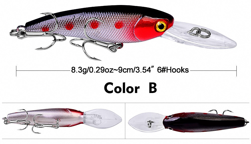 Minnow Hard Bait Lure, 9 cm (3.5 in), 8.3 g (0.29 oz) – product photo