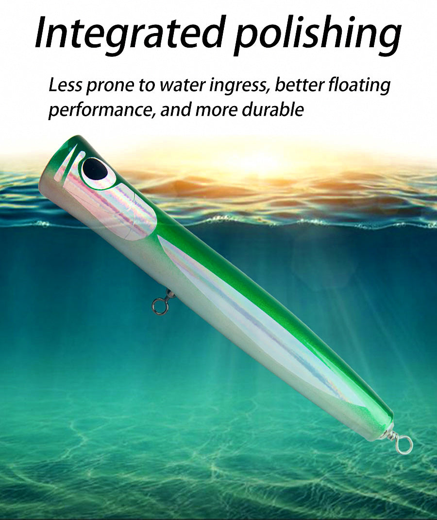 Wooden Popper Lure, 110 g (3.9 oz), 23 cm (9 in) – product photo
