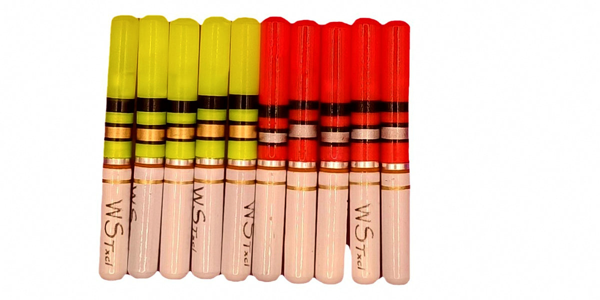 Electronic LED Float Light Stick, Aluminum Alloy, Red or Green – product photo