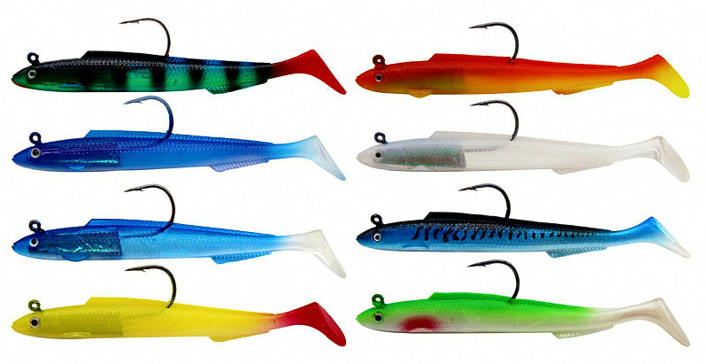 T-Tail Soft Swimbait Jig Head Lure, 5-Pack, 11.5–15 cm – product photo