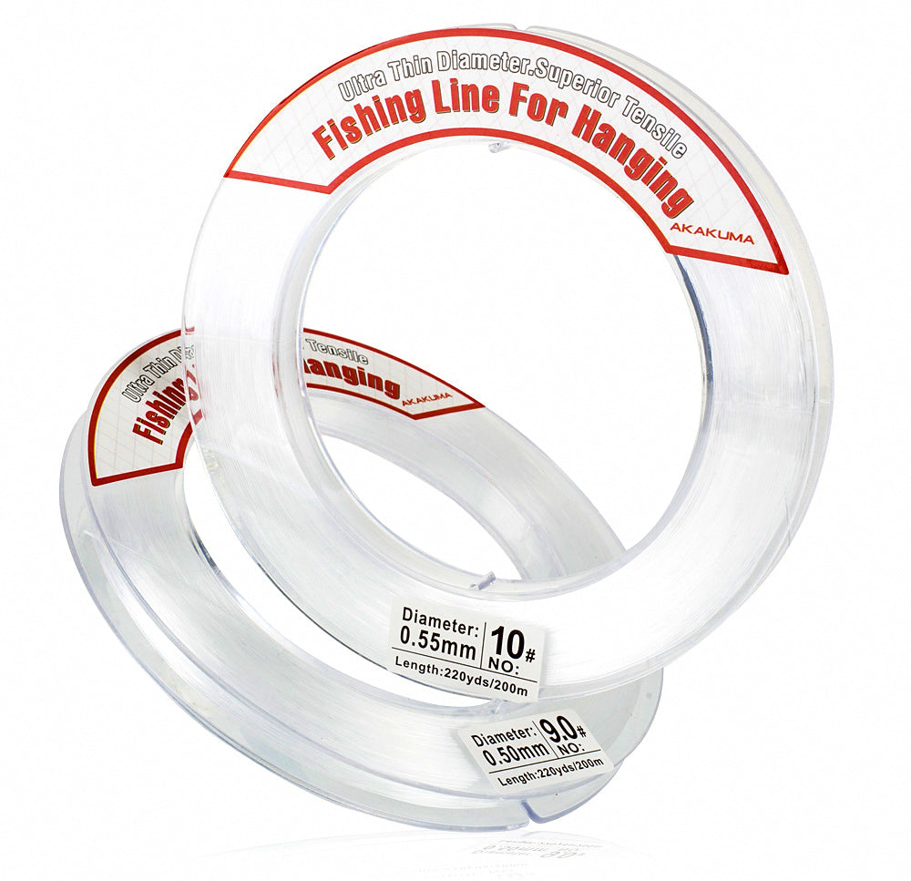 Clear Nylon Monofilament Fishing Line, 200 m (219 yd) – product photo