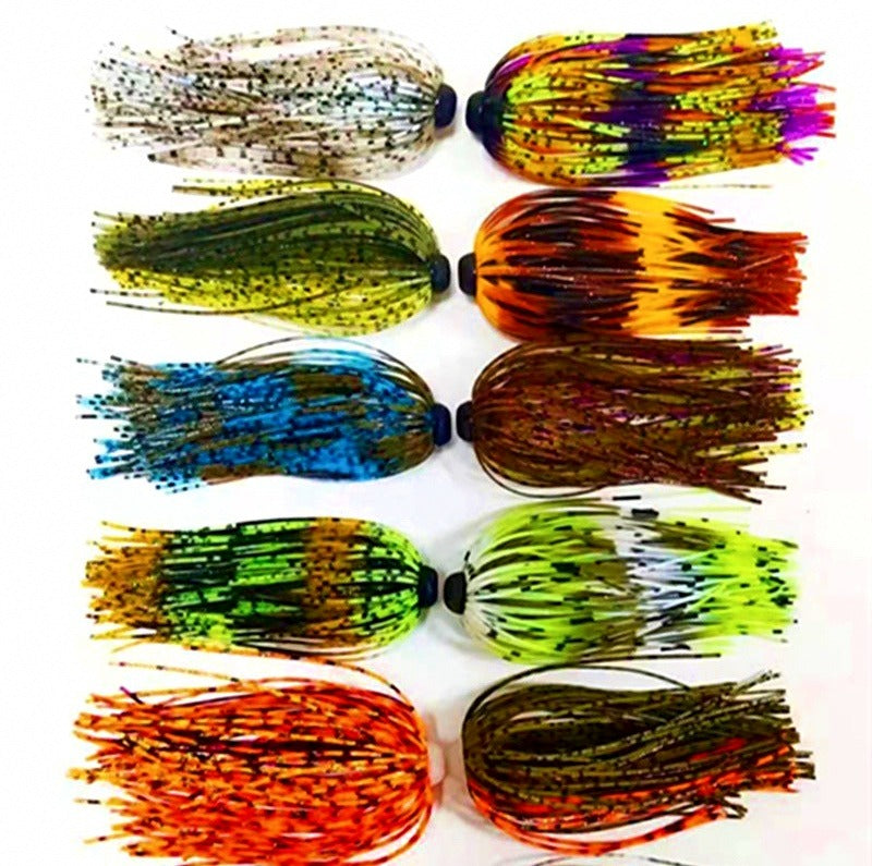 Silicone Skirt Tassel with Flash, DIY Jig & Lure Skirt – product photo