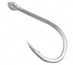 Iseni Hooks, Carbon Steel Barbed Eyed Hook, 50-Pack – product photo