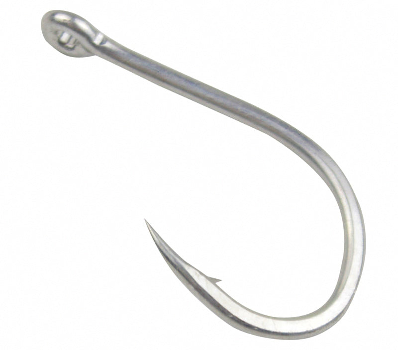 Iseni Hooks, Carbon Steel Barbed Eyed Hook, 50-Pack – product photo