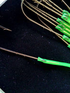 Single Hooks with Attached Line, 1/0 & 2/0, 10 per Pack – product photo