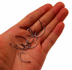 Barbless Curved Shank Fly Hooks, Sizes 6–18, 10-Pack – product photo