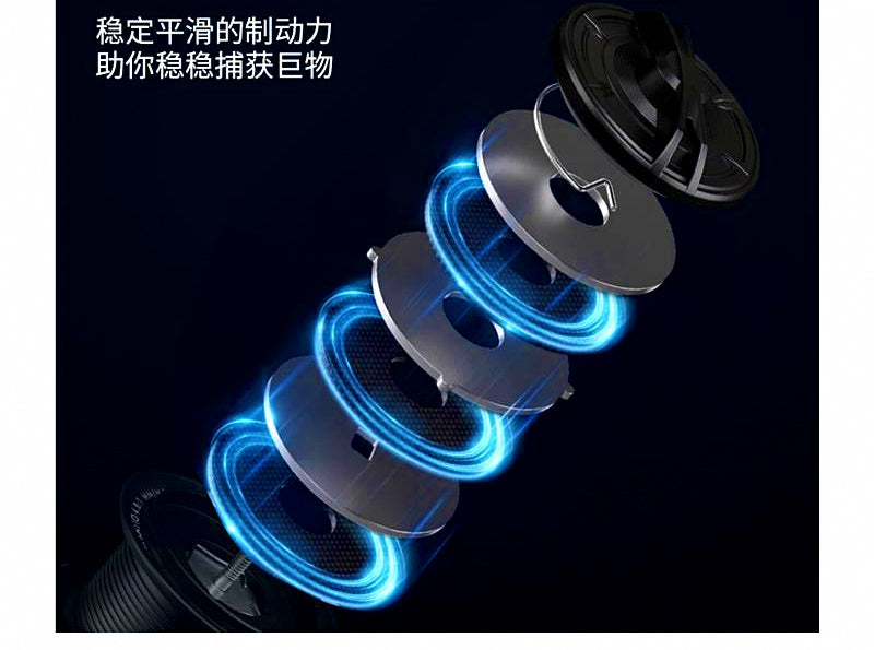 All-Metal Spinning Reel, 17 Bearings, Sizes 8000–14000 – product photo