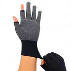 Nylon Dotted Grip Gloves, Exposed Finger, Fishing & Work – product photo
