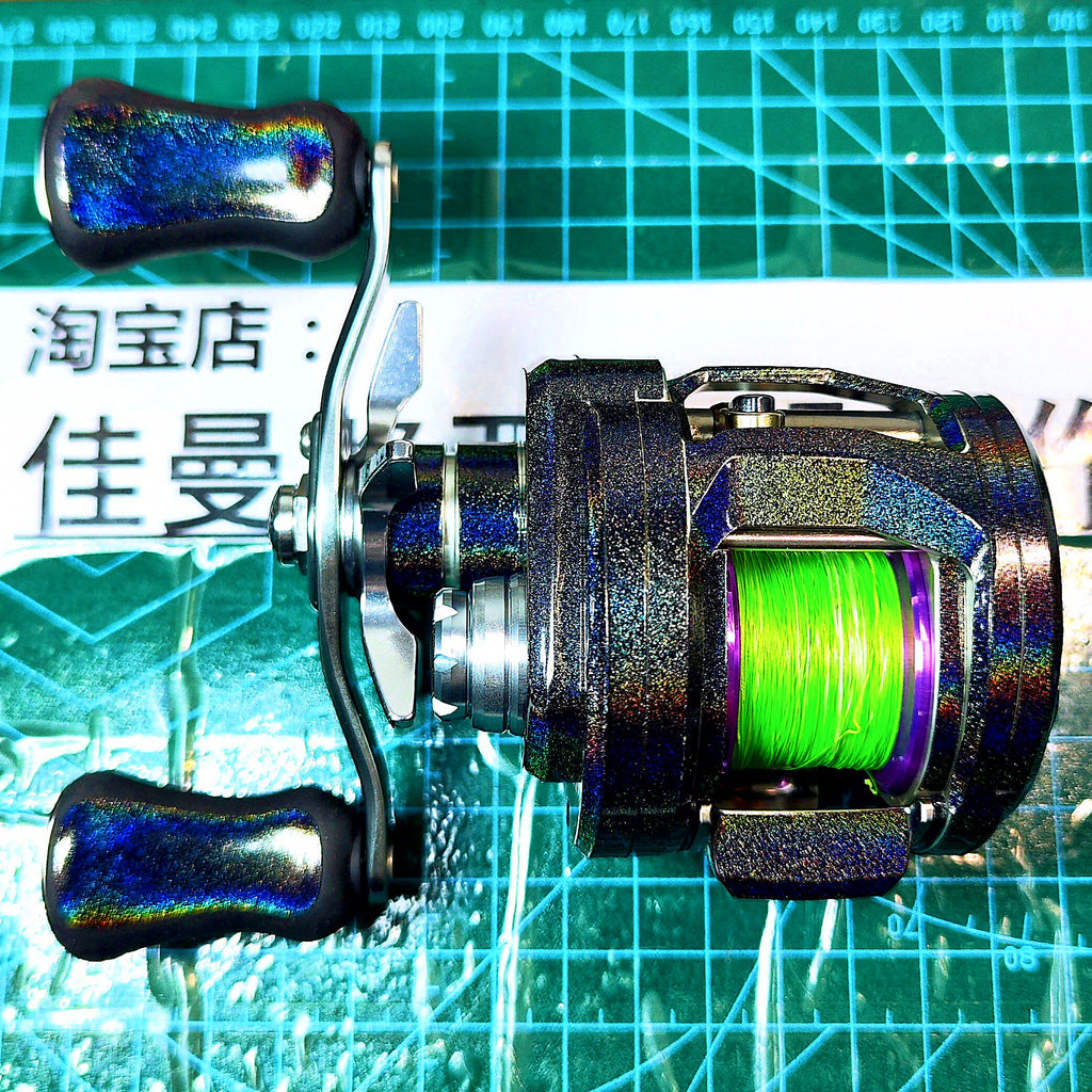 Baitcasting Reel Skin Film Sticker Set, Pre-Cut – product photo