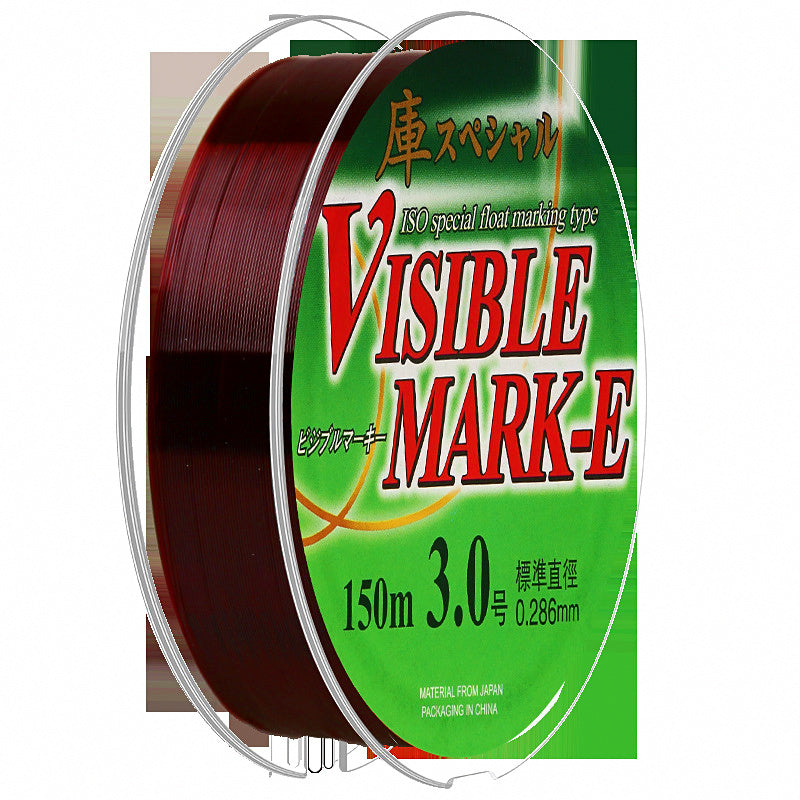Nylon Fishing Line, 150 m (164 yd) Spool, Wine Red or Clear – product photo