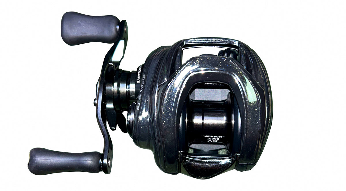 3D Textured Baitcasting Reel Protective Film Wrap – product photo