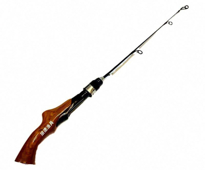 Mini Ice Fishing Rod, Fiberglass 2-Piece, 50-70 cm (20-28 in) – product photo
