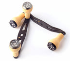 Carbon Double Baitcasting Reel Handle, Cork Knobs, 120/130 mm – product photo