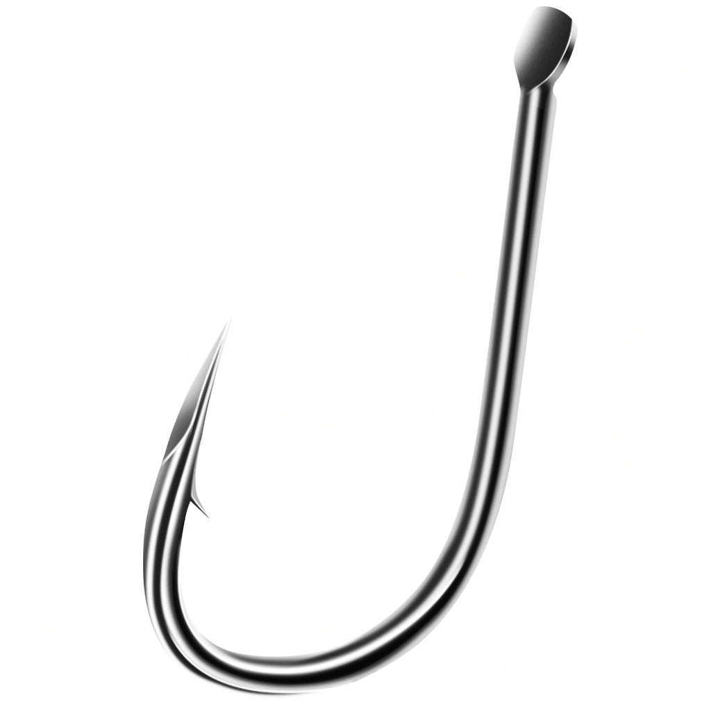 High-Carbon Iseni Barbed Hooks, 100 pcs, Size 6–14