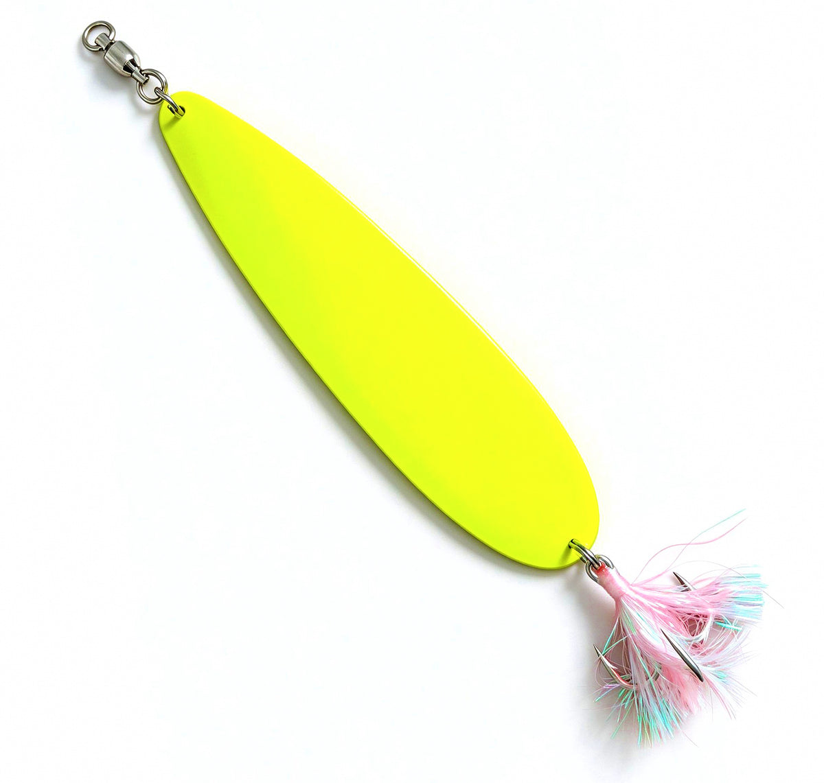 9 in Metal Jig with Feather Treble Hook, 145 g (5.1 oz) – product photo