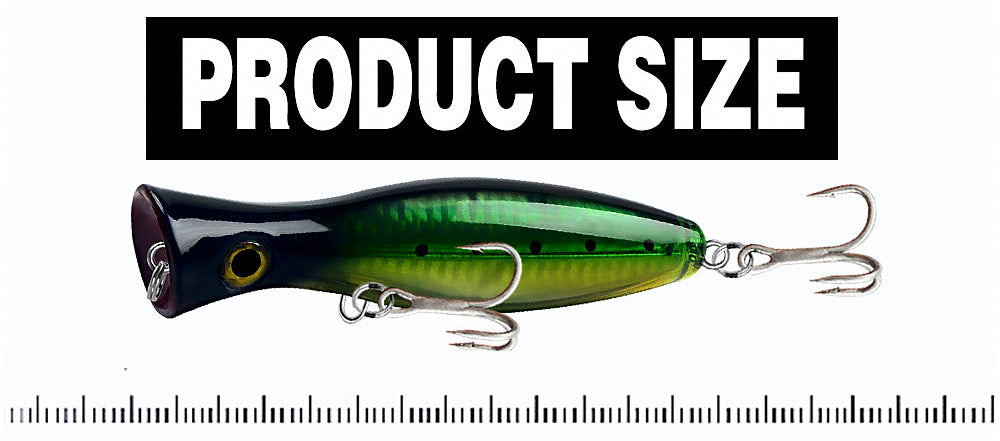 Floating Topwater Popper Lure, 12.5 cm (4.9 in), 42.5 g (1.5 oz) – product photo