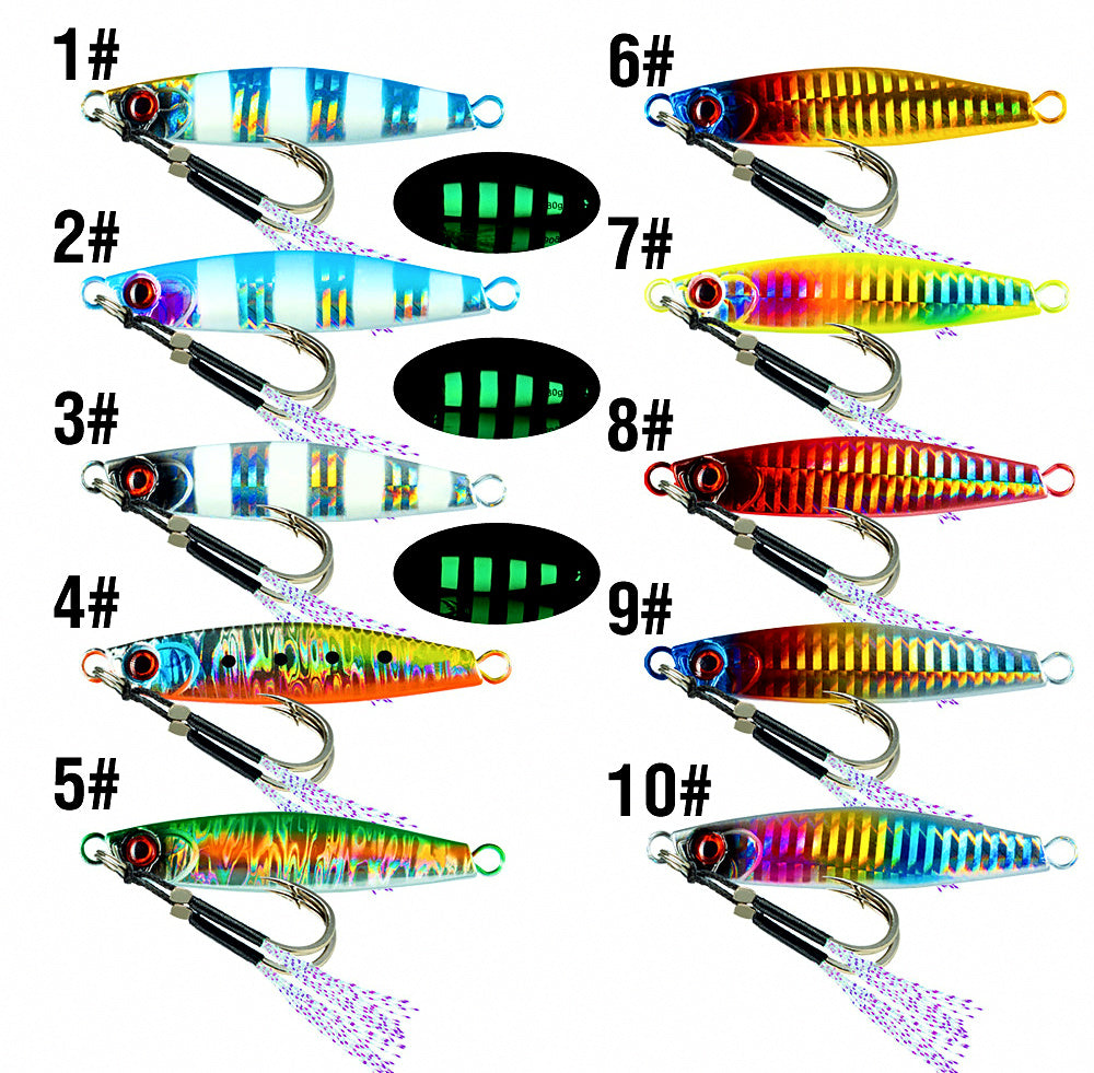 Casting Metal Jig, 40–80 g (1.4–2.8 oz), Glow Options – product photo