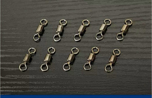 Brass Figure-8 Ring Barrel Swivels, Sizes 1–12 – product photo