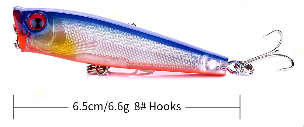 Surface Popper Lure, 6.5 cm (2.6 in), 6.6 g (0.23 oz) – product photo