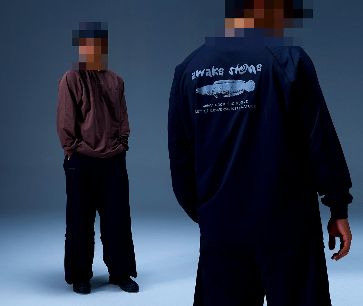 UPF 100+ Quick-Dry Long Sleeve Fishing Shirt, Crew Neck – product photo